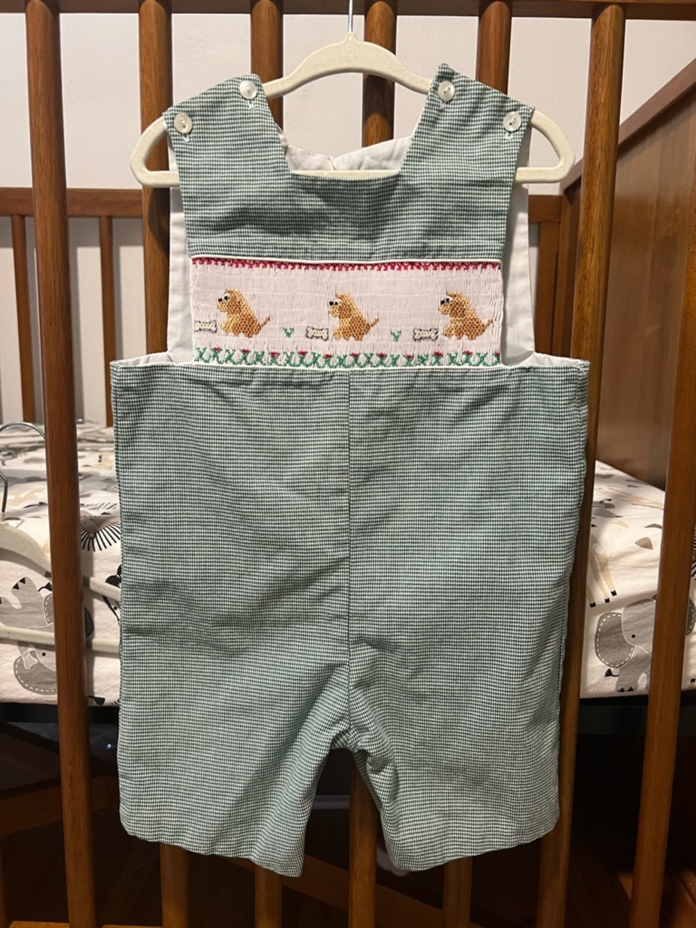 Smocked Puppy Romper